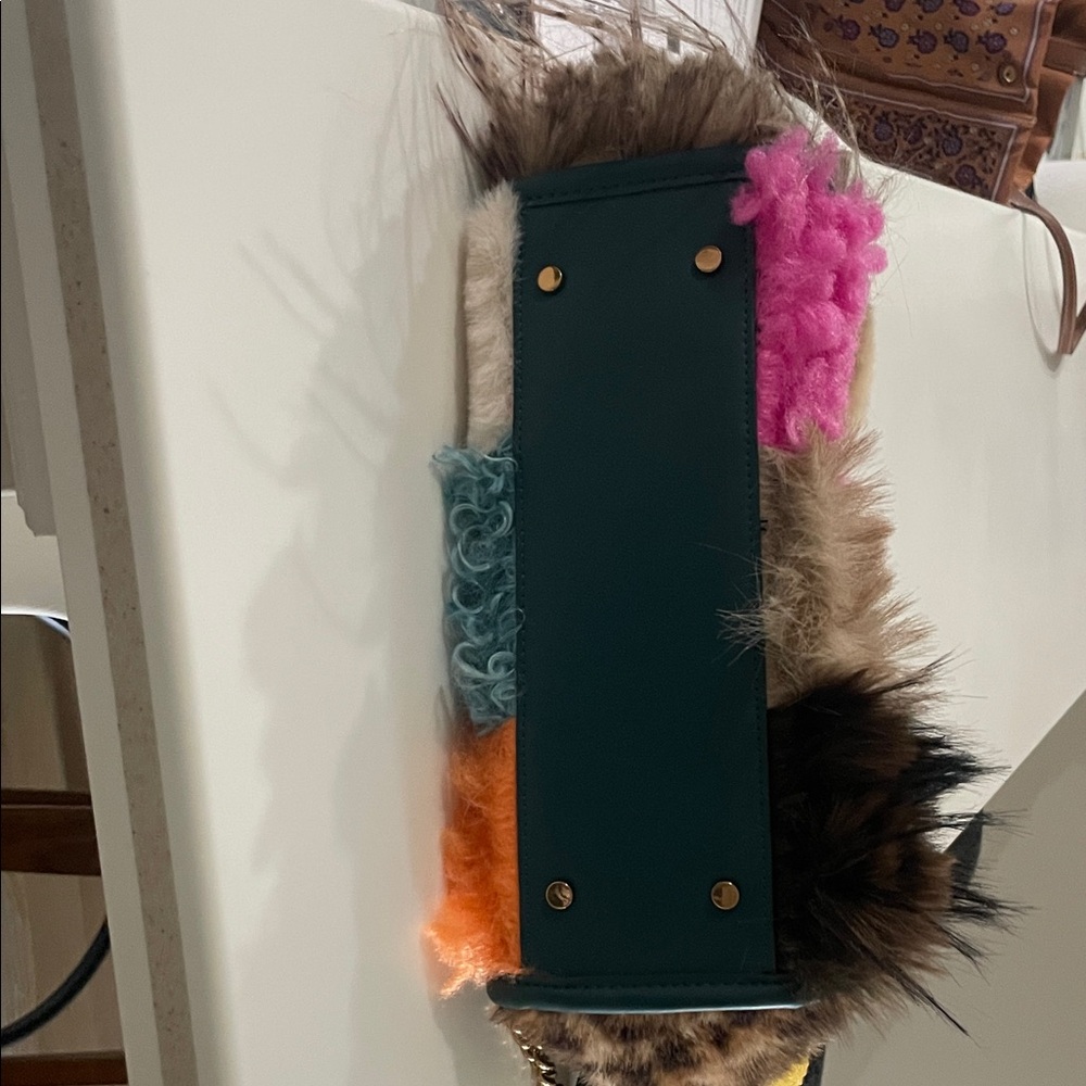 Kurt Geiger Multicolor Patchwork Fur Shoulder Bag… - image 5